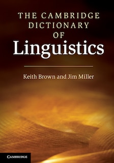 Front cover_The Cambridge Dictionary Of Linguistics