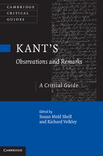 Front cover_Kant's Observations And Remarks