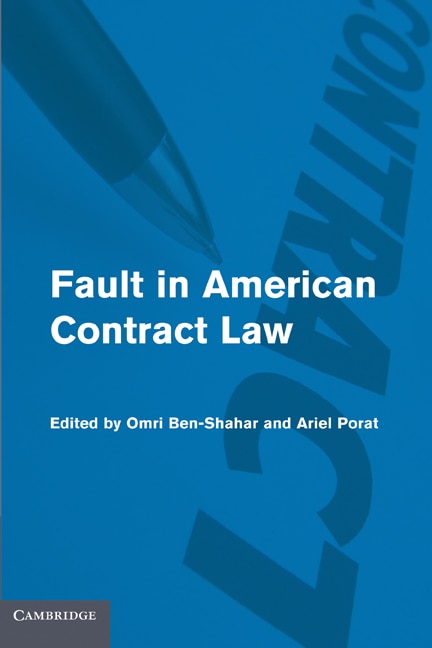 Couverture_Fault in American Contract Law