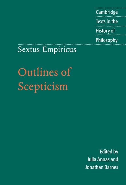 Front cover_Sextus Empiricus: Outlines Of Scepticism
