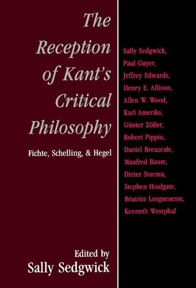 Couverture_The Reception Of Kant's Critical Philosophy