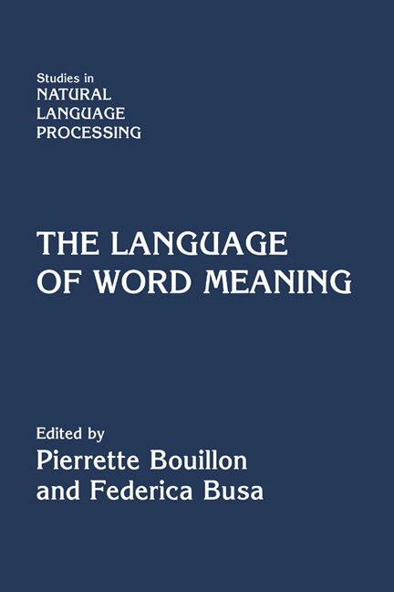 Couverture_The Language Of Word Meaning