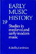 Couverture_Early Music History: Volume 19