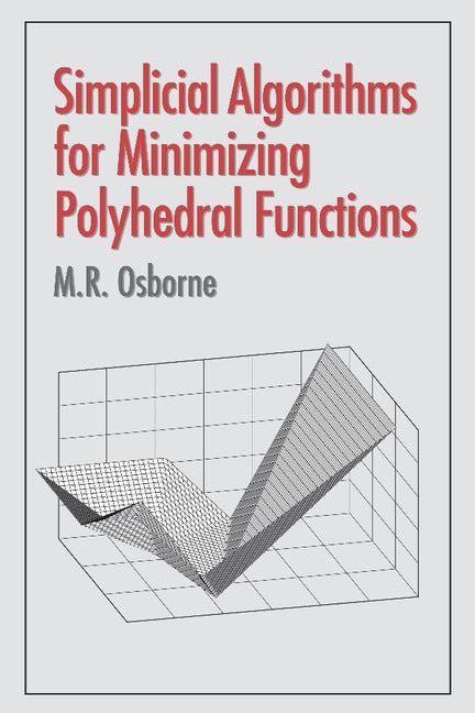 Front cover_Simplicial Algorithms For Minimizing Polyhedral Functions