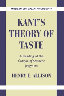Front cover_Kant's Theory Of Taste