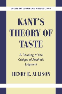 Front cover_Kant's Theory Of Taste
