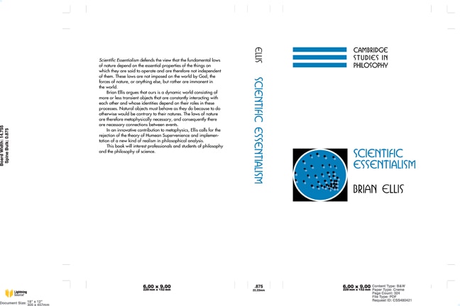 Front cover_Scientific Essentialism