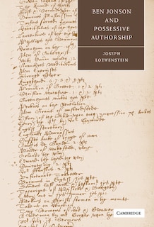 Front cover_Ben Jonson and Possessive Authorship