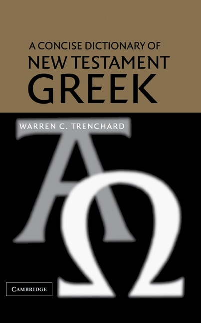 Front cover_A Concise Dictionary Of New Testament Greek