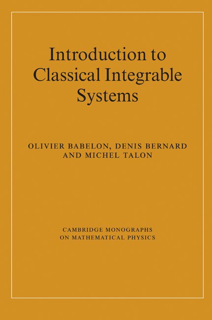 Couverture_Introduction to Classical Integrable Systems