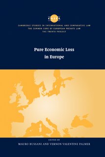 Couverture_Pure Economic Loss In Europe