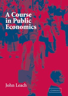 Front cover_A Course in Public Economics