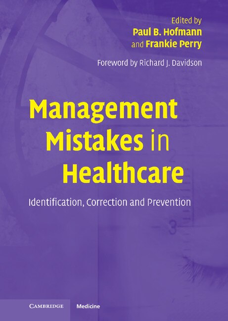 Front cover_Management Mistakes in Healthcare