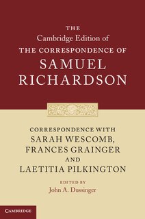 Front cover_Correspondence With Sarah Wescomb, Frances Grainger And Laetitia Pilkington