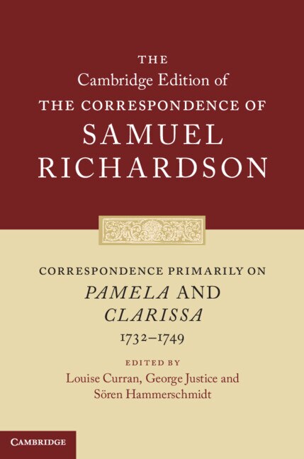 Couverture_Correspondence Primarily on Pamela and Clarissa (1732–1749)