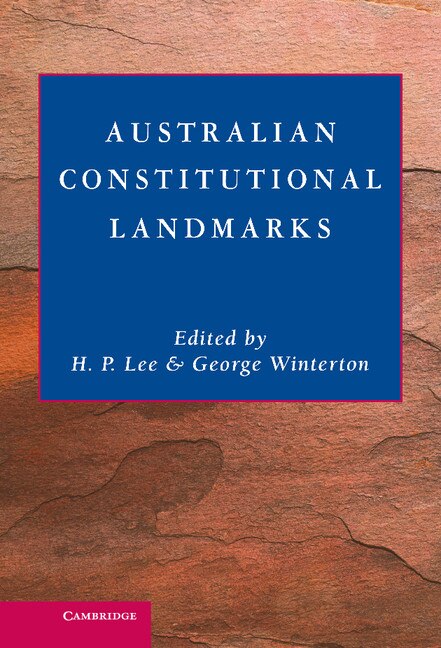Front cover_Australian Constitutional Landmarks