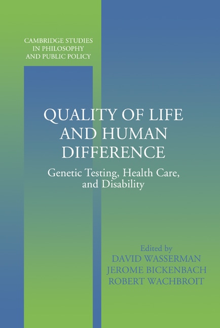 Front cover_Quality of Life and Human Difference