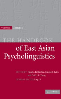 Front cover_The Handbook of East Asian Psycholinguistics: Volume 1, Chinese