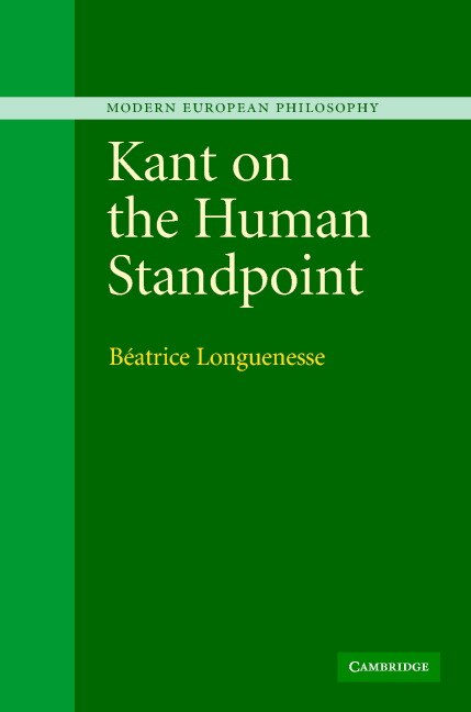 Front cover_Kant On The Human Standpoint