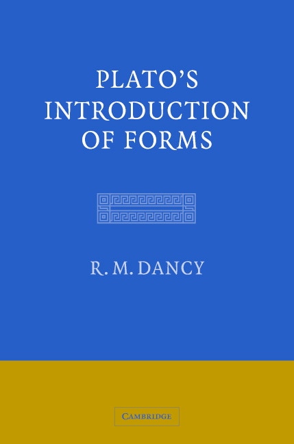 Couverture_Plato's Introduction Of Forms