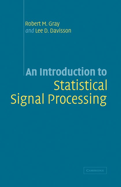Couverture_An Introduction to Statistical Signal Processing
