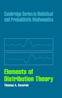 Couverture_Elements Of Distribution Theory