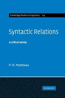 Front cover_Syntactic Relations