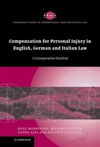 Couverture_Compensation for Personal Injury in English, German and Italian Law