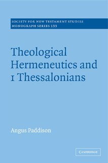 Front cover_Theological Hermeneutics and 1 Thessalonians