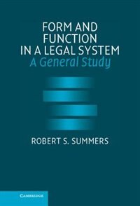 Front cover_Form and Function in a Legal System