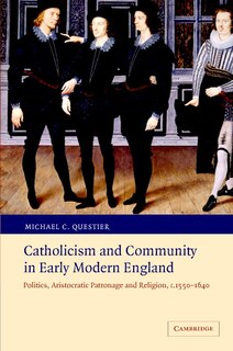 Front cover_Catholicism and Community in Early Modern England