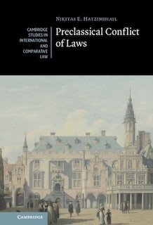 Front cover_Preclassical Conflict Of Laws