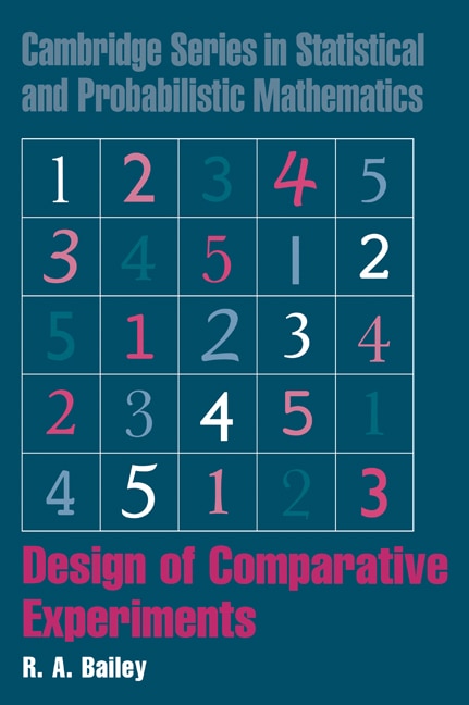 Front cover_Design Of Comparative Experiments