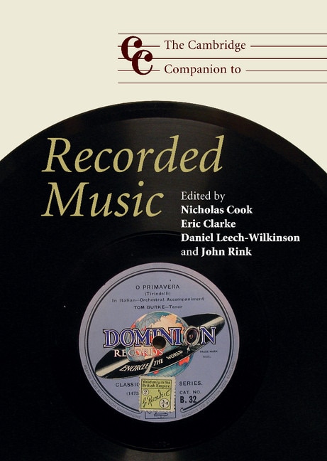 Couverture_The Cambridge Companion to Recorded Music
