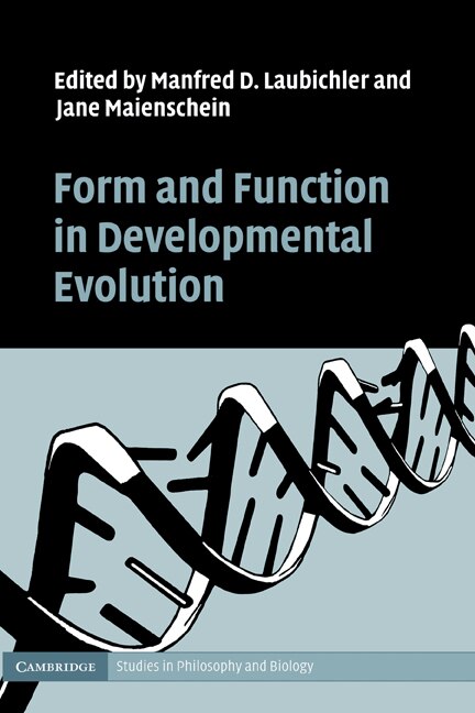 Couverture_Form and Function in Developmental Evolution
