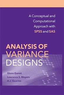 Front cover_Analysis of Variance Designs