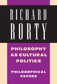 Front cover_Philosophy as Cultural Politics: Volume 4