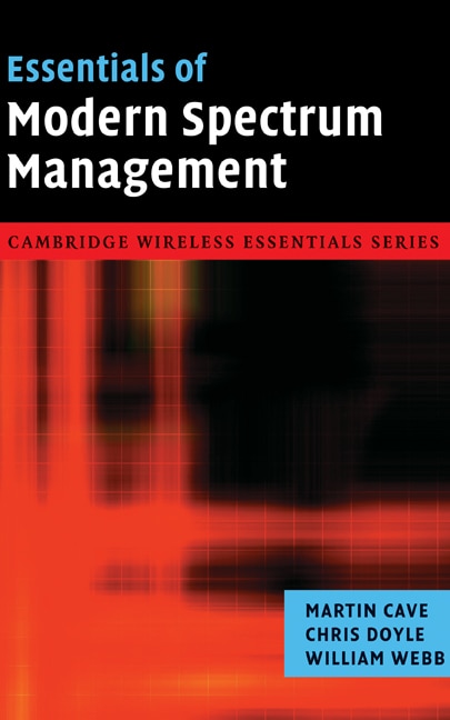 Couverture_Essentials Of Modern Spectrum Management