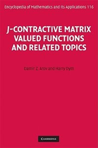 Front cover_J-Contractive Matrix Valued Functions and Related Topics