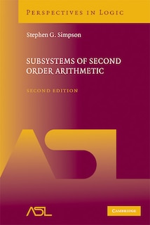 Couverture_Subsystems of Second Order Arithmetic