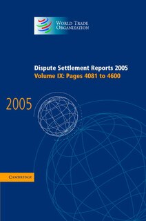 Front cover_Dispute Settlement Reports 2005