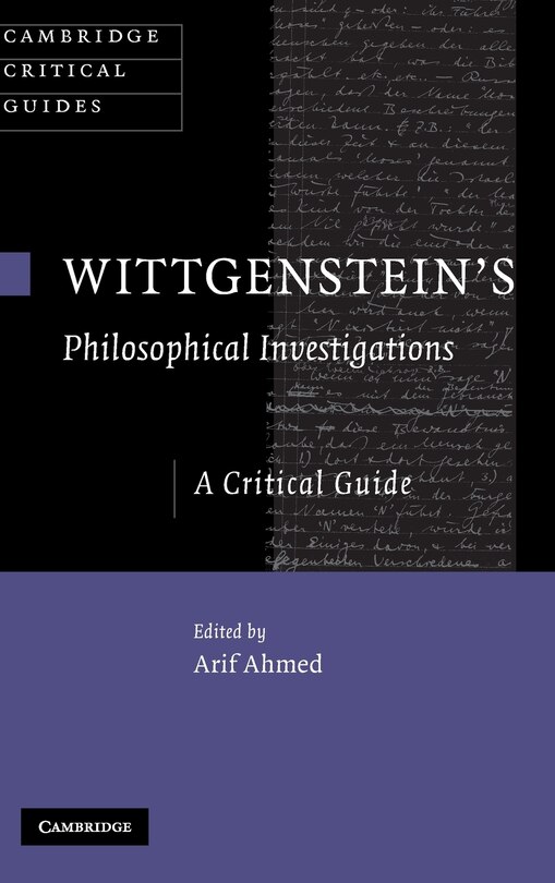 Front cover_Wittgenstein's Philosophical Investigations