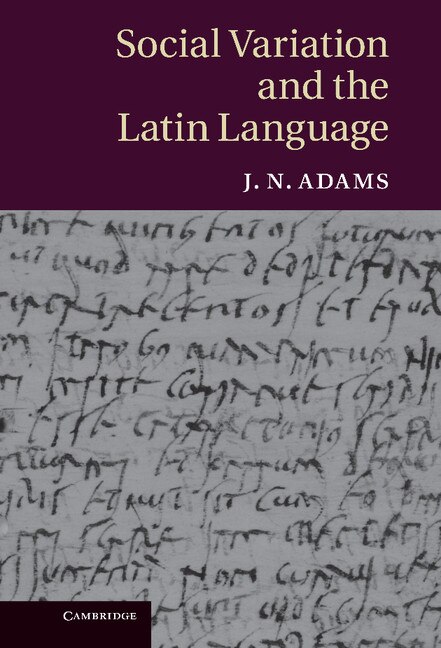 Couverture_Social Variation and the Latin Language