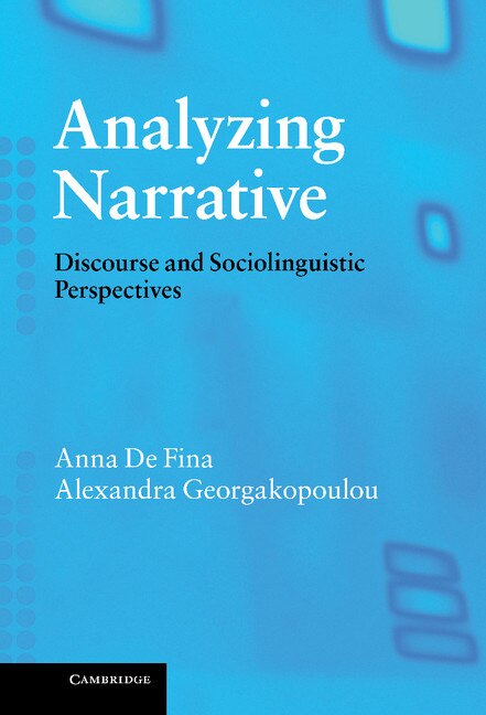 Couverture_Analyzing Narrative