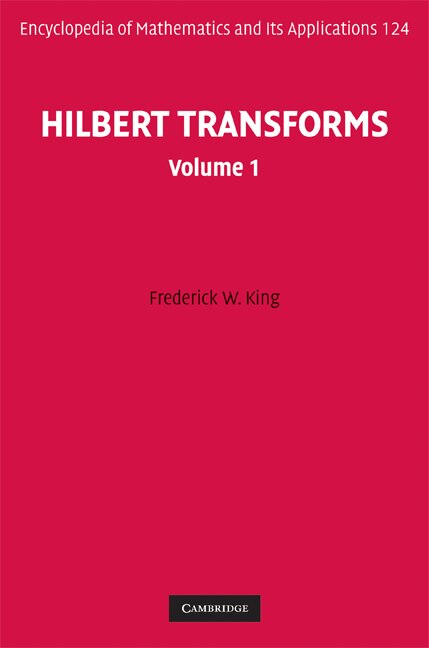Couverture_Hilbert Transforms: Volume 1