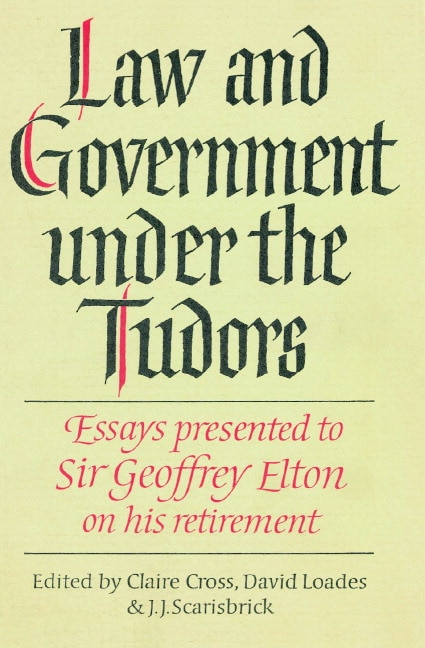 Couverture_Law and Government under the Tudors