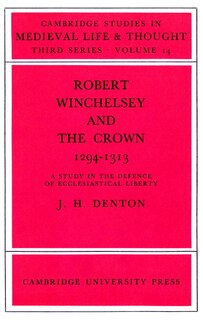 Couverture_Robert Winchelsey and the Crown 1294–1313