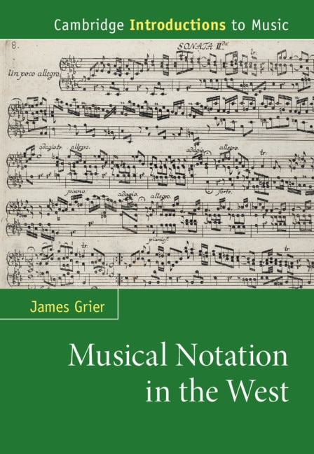 Front cover_Musical Notation In The West