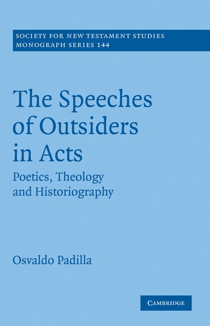 Front cover_The Speeches of Outsiders in Acts