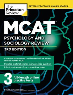 Couverture_Mcat Psychology And Sociology Review, 3rd Edition